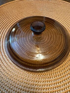 Vintage Vision Corningware 6” Amber Glass Lid for .5 Liter Saucepan